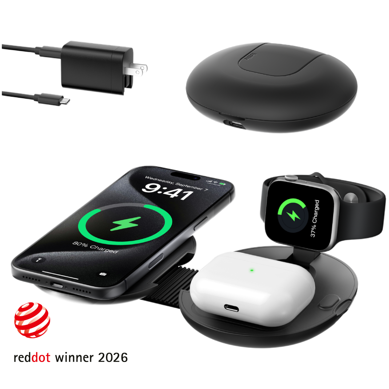 Velox Qi2.2 Magnetic Charging Pad w/ Built-In Tracking