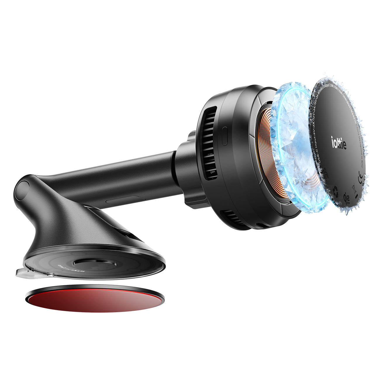 Velox Pro Qi2.2 25W Fast Charging Magnetic Wireless Car Charger
